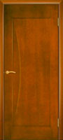 <b>Межкомнатная дверь: Луна (черешня)</b><br><b>Комплектация:</b> дверное полотно, коробка с уплотнителем, коробка с уплотнителем фигурная, наличник, доборная доска 100, 150, 200 мм, доборная доска фигурная 100, 150, 200 мм, планка накладная, капитель, витраж (вставлен в остекленное дверное полотно).<br>60, 70, 80, 90х200см; <br>