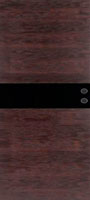 <b>Межкомнатная дверь: Кремона черное стекло (темный дуб)</b><br><b>Комплектация:</b> дверное полотно, коробка с уплотнителем, коробка с уплотнителем фигурная, наличник, доборная доска 100, 150, 200 мм, доборная доска фигурная 100, 150, 200 мм, планка накладная, капитель, витраж (вставлен в остекленное дверное полотно).<br>60, 70, 80, 90х200см; <br>